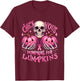 Check Your Pumpkins For Lumpkins Halloween Breast Cancer T-Shirt - T-Shirt | Maroon