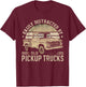 Easily Distracted By Old Pickup Trucks Funny Trucker T-Shirt - T-Shirt | Maroon