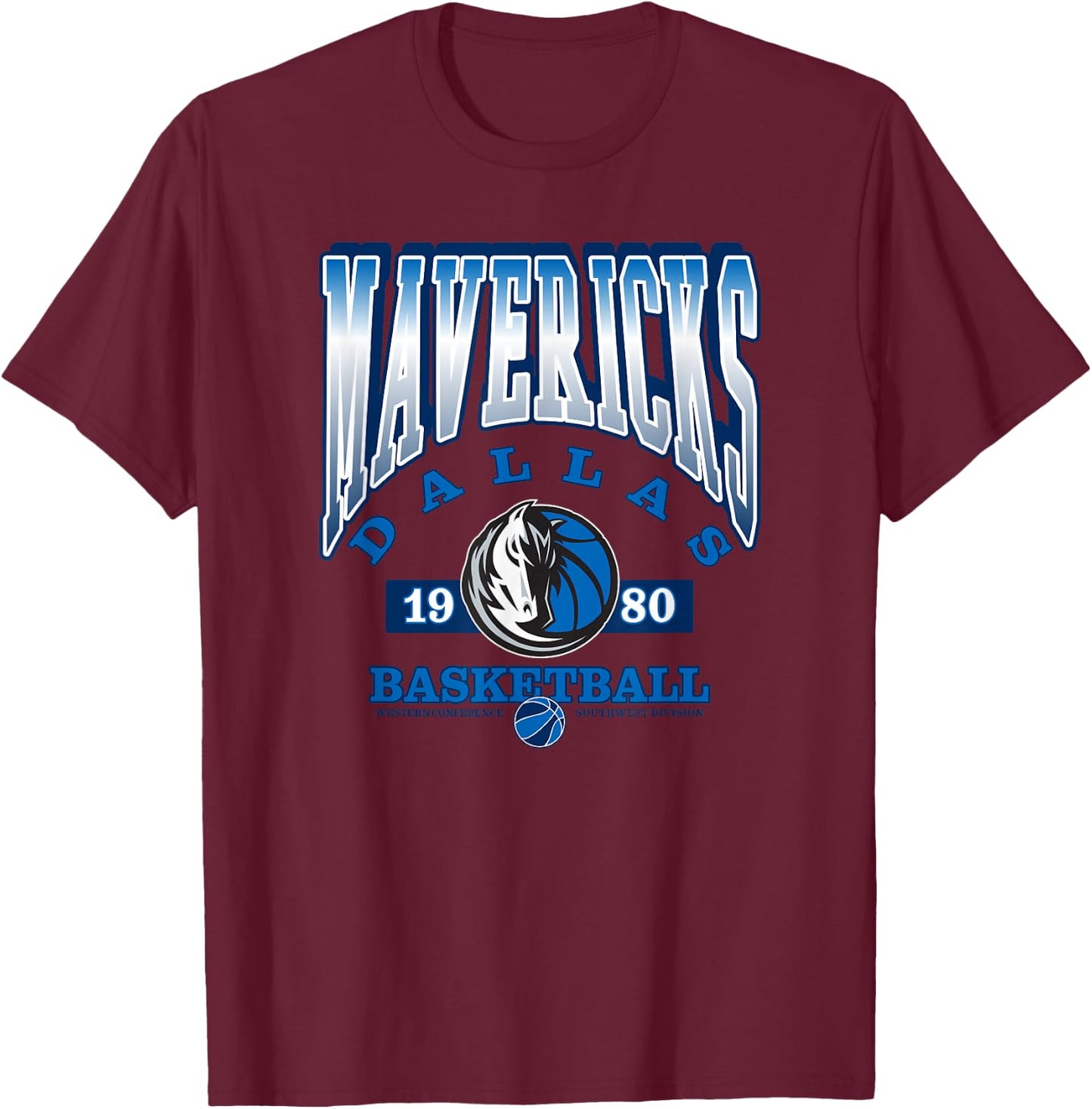 NBA Dallas Mavericks Homecourt Advantage T-Shirt - T-Shirt | Maroon