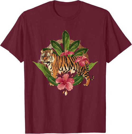 Wild Tiger T shirt, Wild Jungle Tiger Fashion Graphic Design