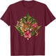 Wild Tiger T shirt, Wild Jungle Tiger Fashion Graphic Design T-Shirt - T-Shirt | Maroon