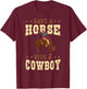 Save A Horse - Ride A Cowboy Rodeo Cowboy T-Shirt - T-Shirt | Maroon
