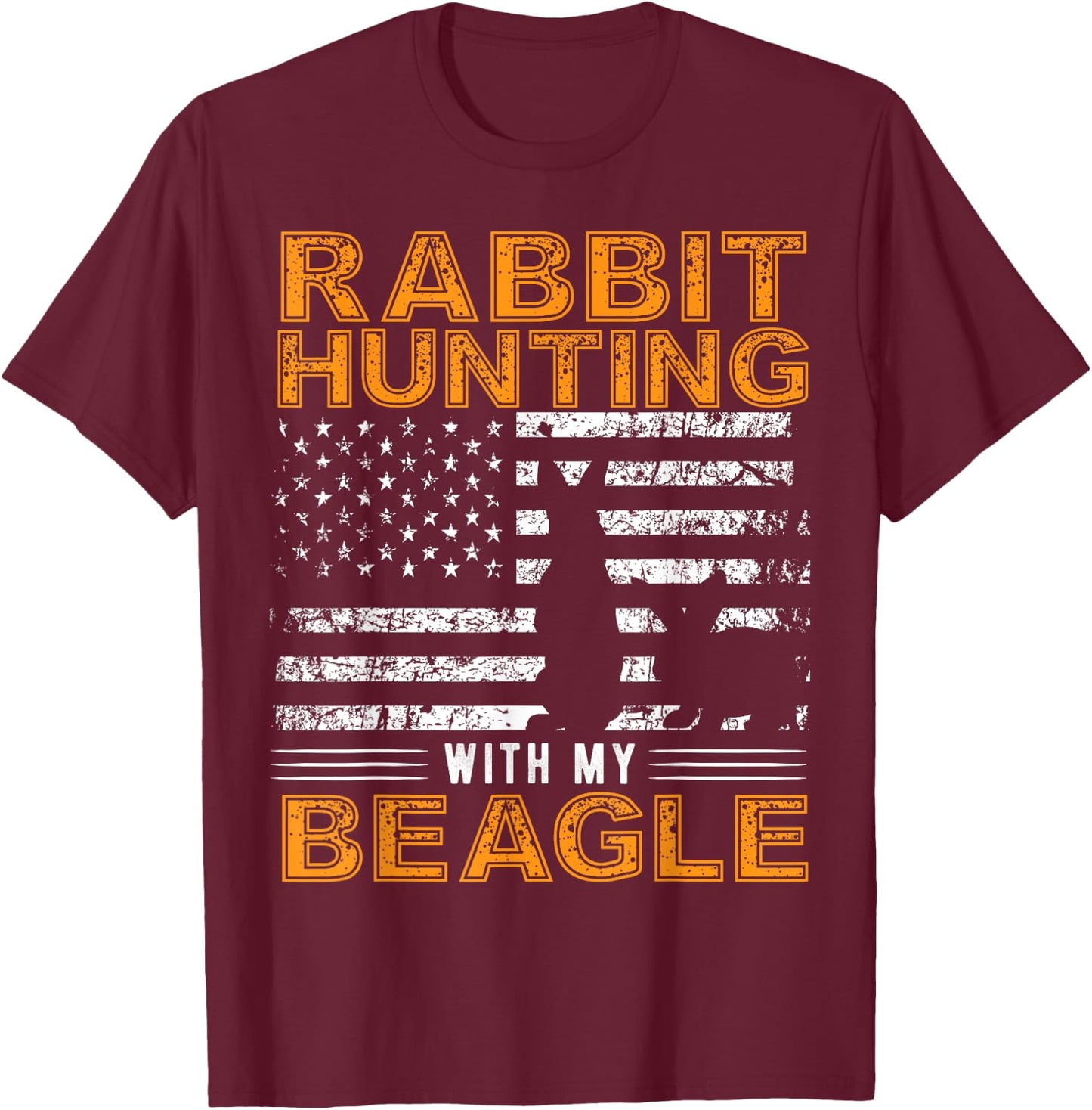 Rabbit Hunting Dog - Beagle Hunter Hunting Dog Beagles Men Women T-Shirt - T-Shirt | Maroon