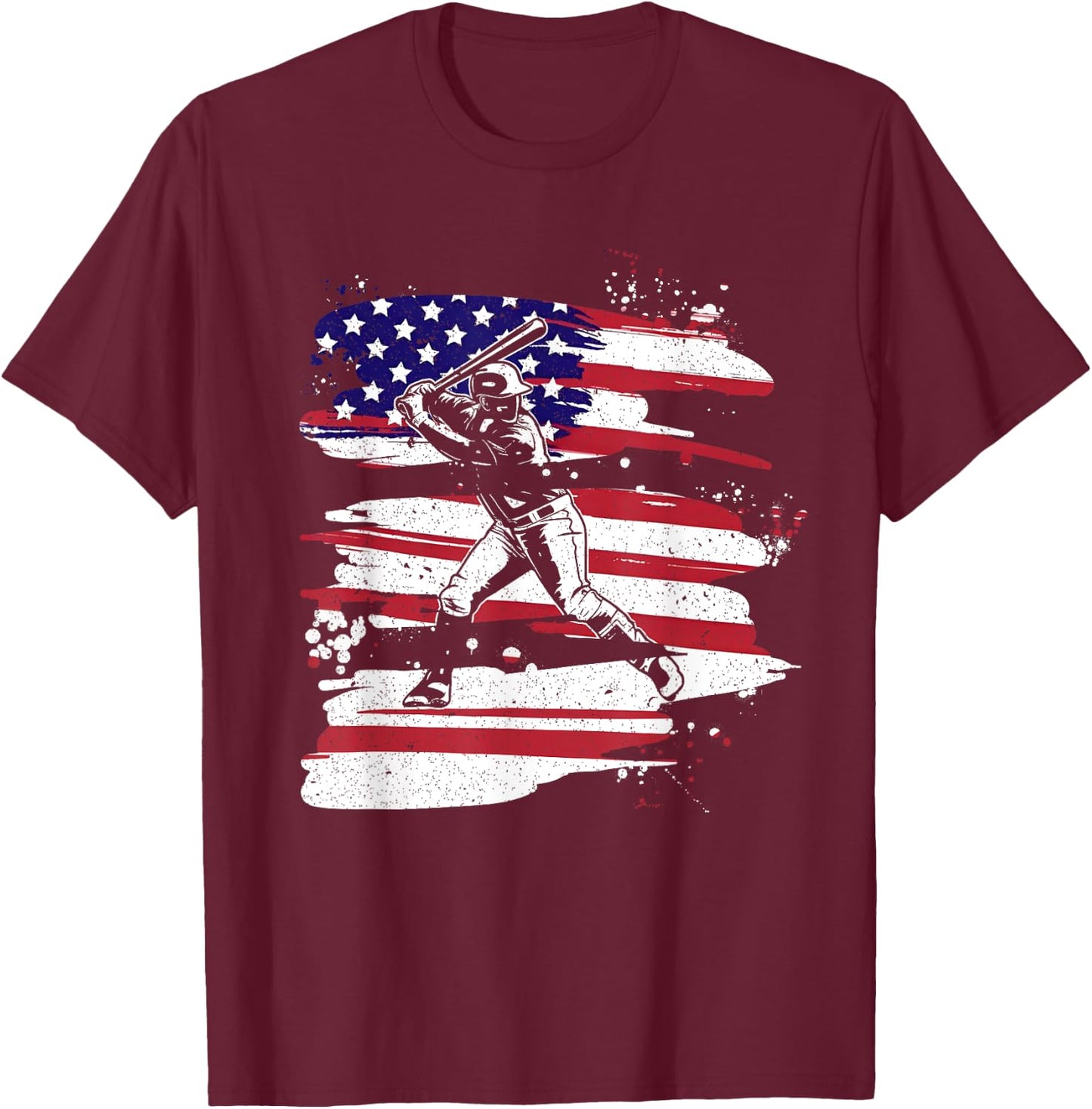 2024 Usa Cricket Jersey America Flag Lover Cricket In Usa T-Shirt - T-Shirt | Maroon