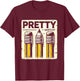 Pretty Sketchy Artist Pencils Sketch Sketching Paint Artist T-Shirt - T-Shirt | Maroon
