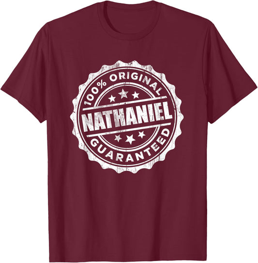 Nathaniel 100% Original Guaranteed T-Shirt - T-Shirt | Maroon