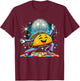 Aesthetic Taco Disco T-Shirt - T-Shirt | Maroon