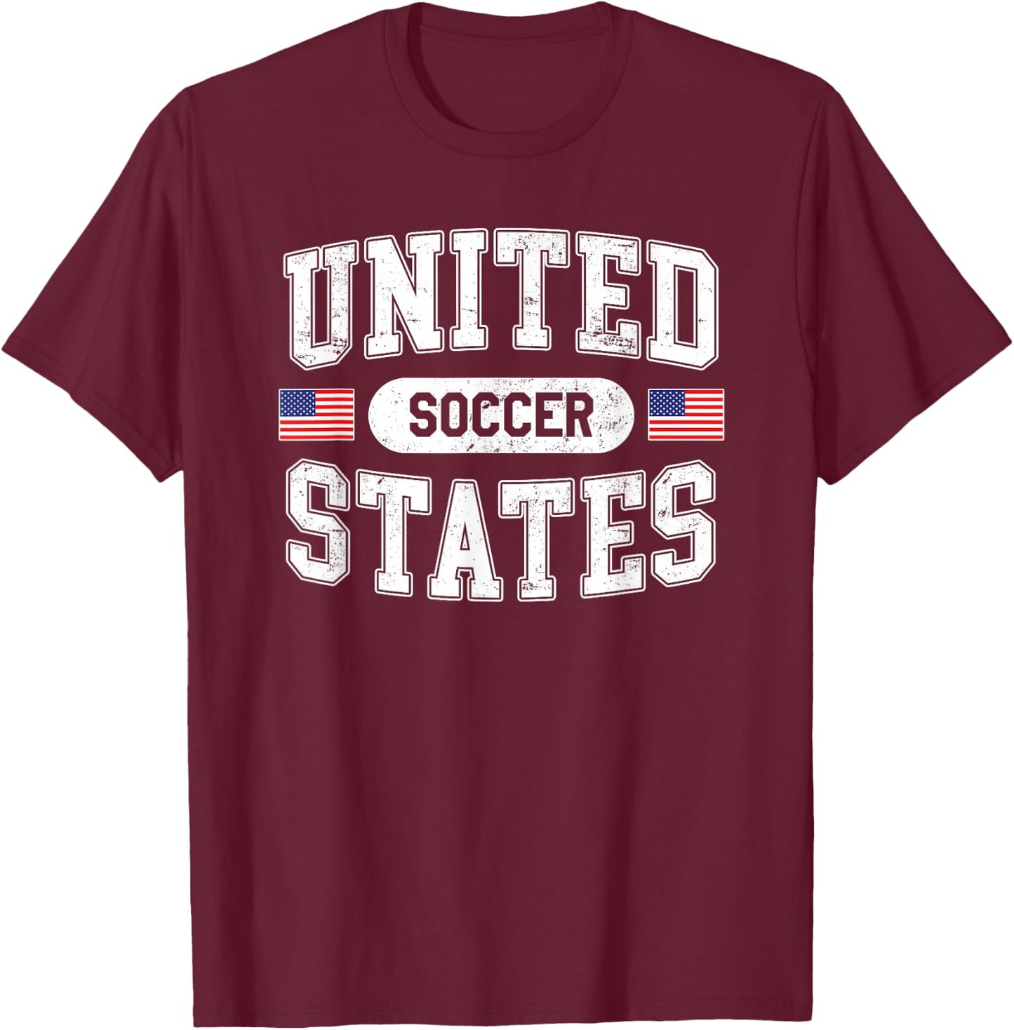 United States Soccer T-Shirt - T-Shirt | Maroon