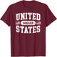 United States Soccer T-Shirt - T-Shirt | Maroon