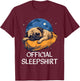 Official Sleep Shirt Pug Nightshirt Pajama Sleepshirt T-Shirt - T-Shirt | Maroon