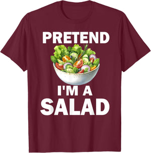 Whimsical Salad Costume Pretend I'm a Salad T-Shirt - T-Shirt | Maroon