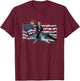 Patriotic Trump Shark American Pride USA Flag July 4th T-Shirt - T-Shirt | Maroon