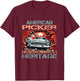 Patriotic American Heritage Pickers , Small, Black T-Shirt - T-Shirt | Maroon