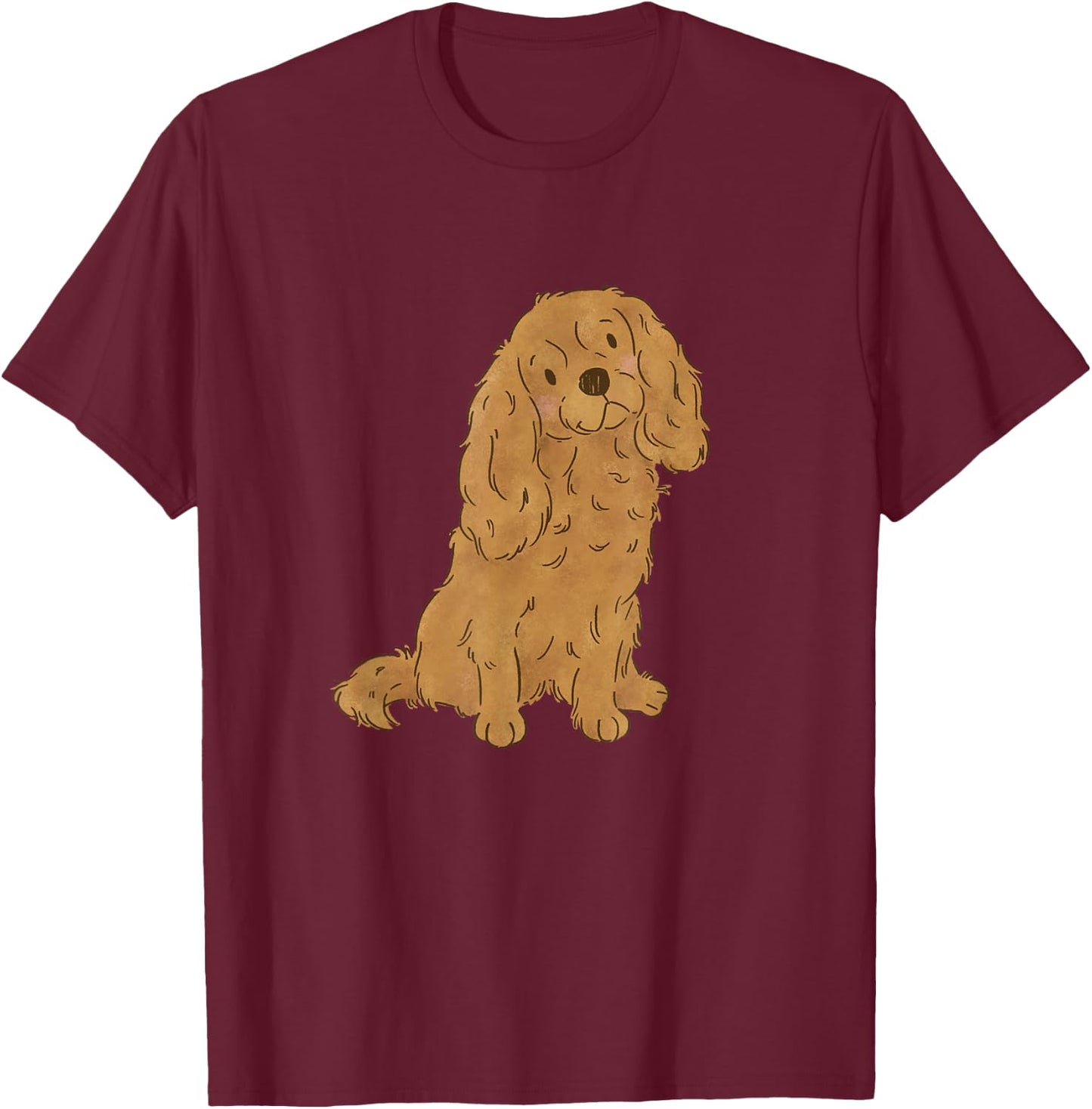 Ruby Cavalier King Charles Spaniel Cavie Mom T-Shirt - T-Shirt | Maroon
