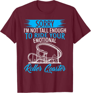 Roller Coaster Design For Emotional Roller Coaster T-Shirt - T-Shirt | Maroon