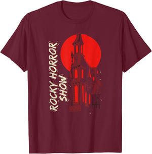 Rocky Horror Show Castle Silhouette T-Shirt - T-Shirt | Maroon