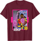 Marvel X-Men '97 Classic Bishop Vintage Super Hero Card T-Shirt - T-Shirt | Maroon