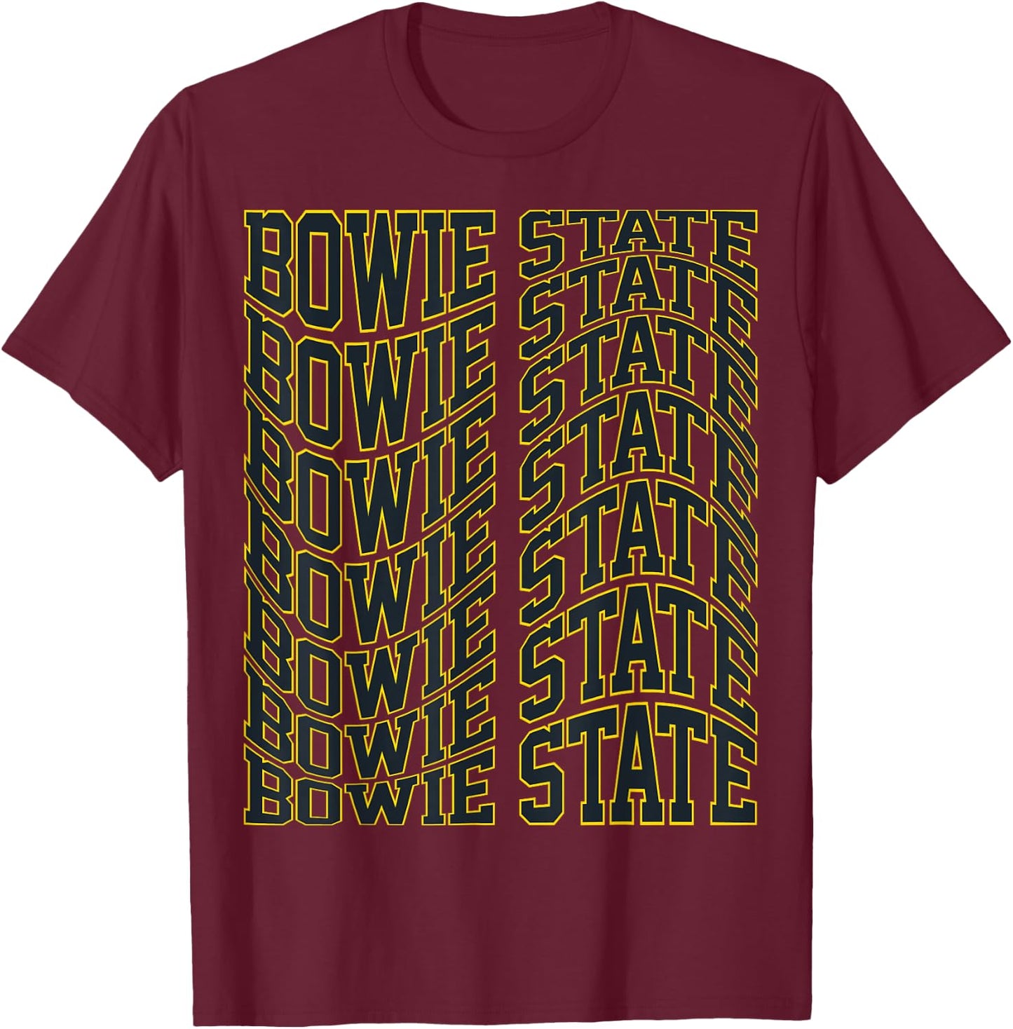 Vintage Bowie Retro State Vintage Study Era T-Shirt - T-Shirt | Maroon