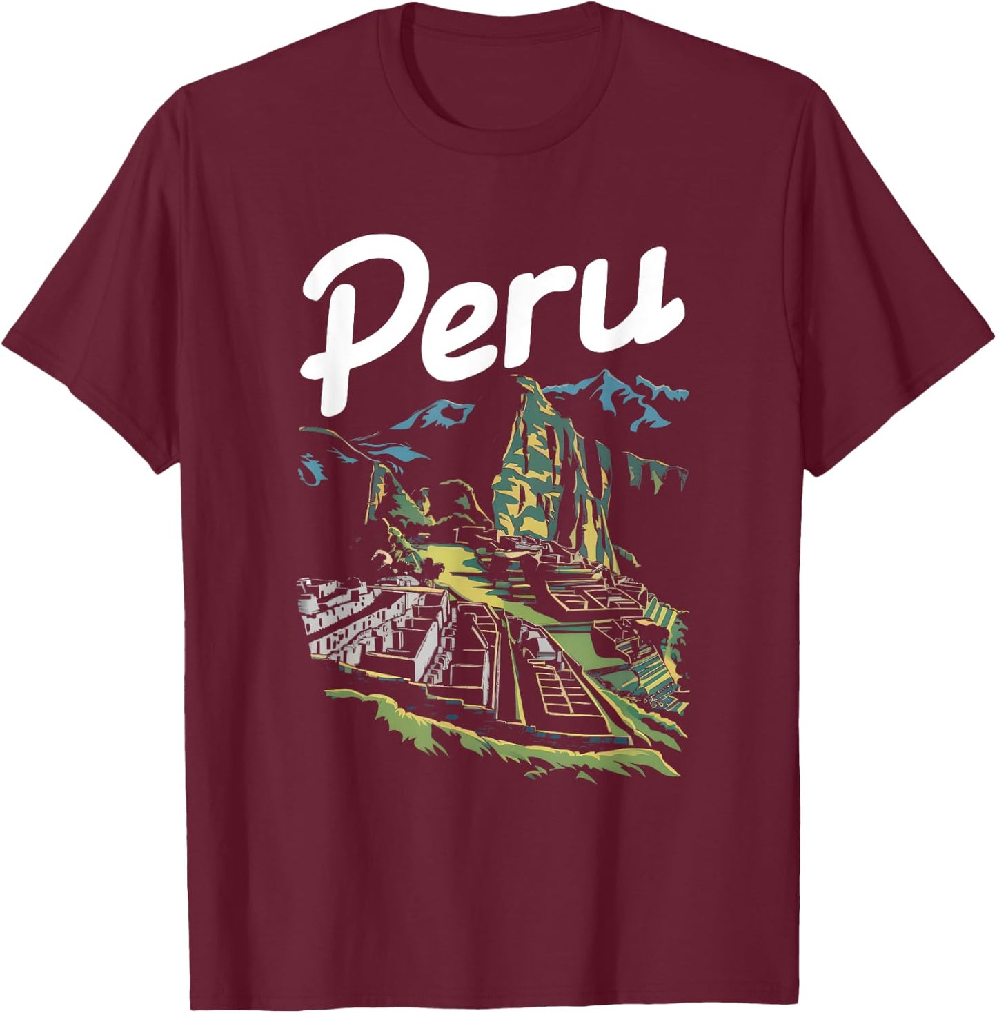 Peru Lover - Typical Peruvian Vacation Souvenir T-Shirt - T-Shirt | Maroon