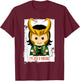 Cute Loki Variant Meme - I'm Just a Variant Chibi Character T-Shirt - T-Shirt | Maroon