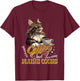 Maine Coon COFFEE AND MAINE COONS Funny Maine Coon T-Shirt - T-Shirt | Maroon