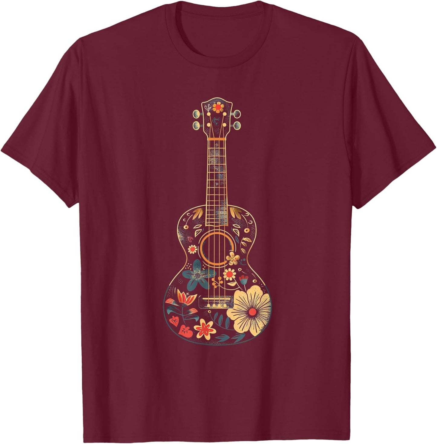 Funny Ukulele T-Shirt - T-Shirt | Maroon