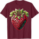 Strawberry Fruit Vintage Strawberry Lovers T-Shirt - T-Shirt | Maroon