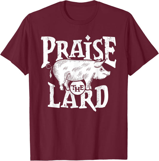 Barbecue BBQ Grill Pig Meat Pork Quote T-Shirt - T-Shirt | Maroon