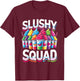 Slushy Squad Retro Parade T-Shirt - T-Shirt | Maroon