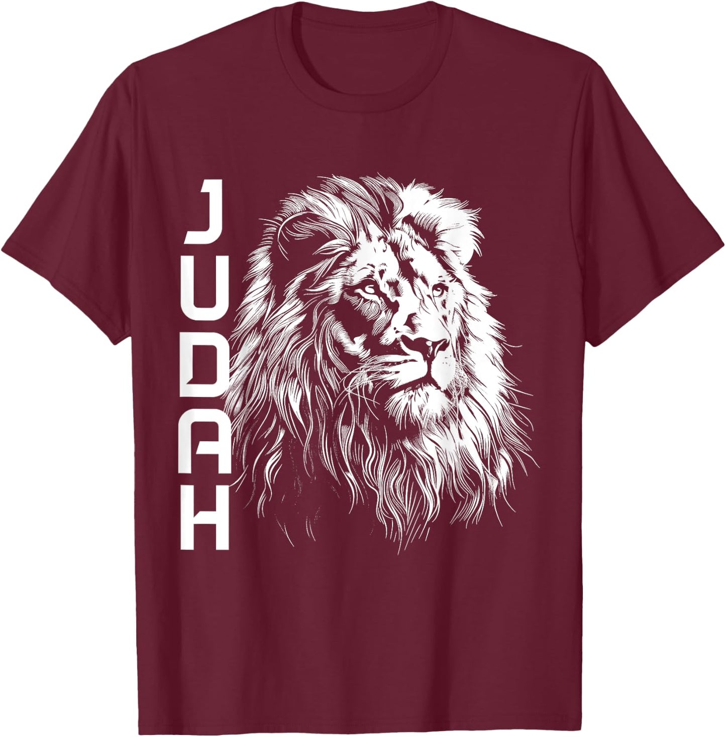 Lion Of Judah Hebrew Israelite Christian Jewish African YHWH T-Shirt - T-Shirt | Maroon
