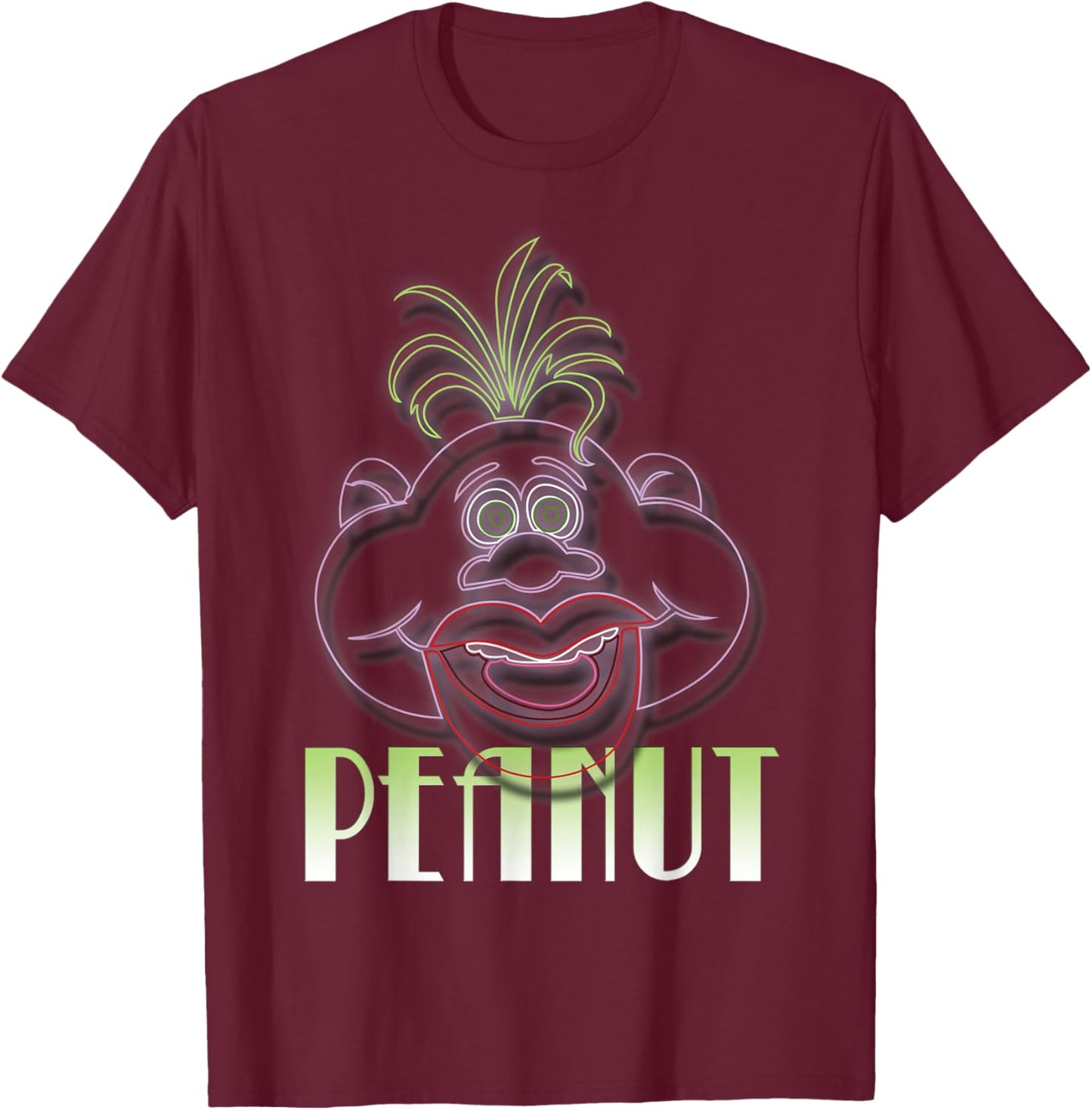 Jeff Dunham Neon Peanut Shirt T-Shirt - T-Shirt | Maroon