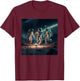 Astronauts Playing Soccer In Space T-Shirt - T-Shirt | Maroon