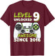 9 Year Old BDay Decorations Son Boy 9yr 2016 9th Birthday T-Shirt - T-Shirt | Maroon