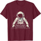 Astronaut Music DJ Techno Turntable DJ Astronaut Beatmaker T-Shirt - T-Shirt | Maroon