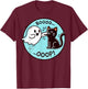 Funny Halloween Ghost Black Cat Boop Easy Lazy Costume T-Shirt - T-Shirt | Maroon