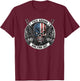 Flag Skull with American Flag F@ck Around and Find Out T-Shirt - T-Shirt | Maroon