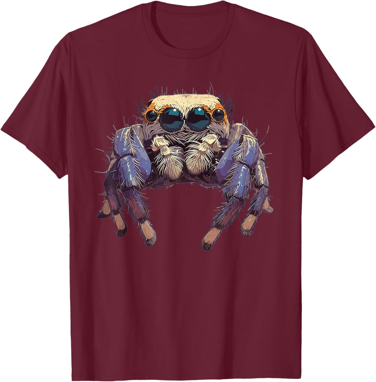 Jumping Spiders Jumping Spider T-Shirt - T-Shirt | Maroon