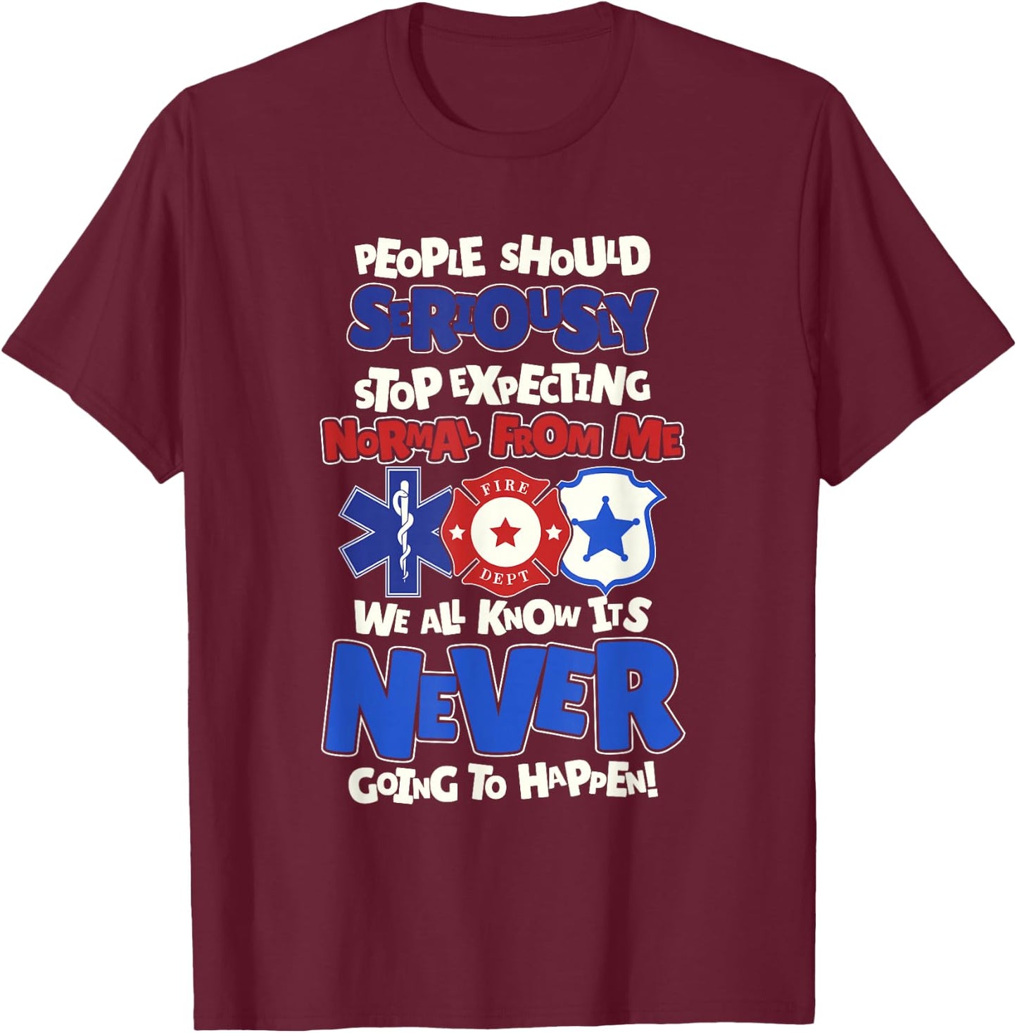 Paramedic Emergency Paramedic Paramedic T-Shirt - T-Shirt | Maroon