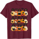 Black Educated Afro Women Girl Reading Book Future HBCU Grad T-Shirt - T-Shirt | Maroon