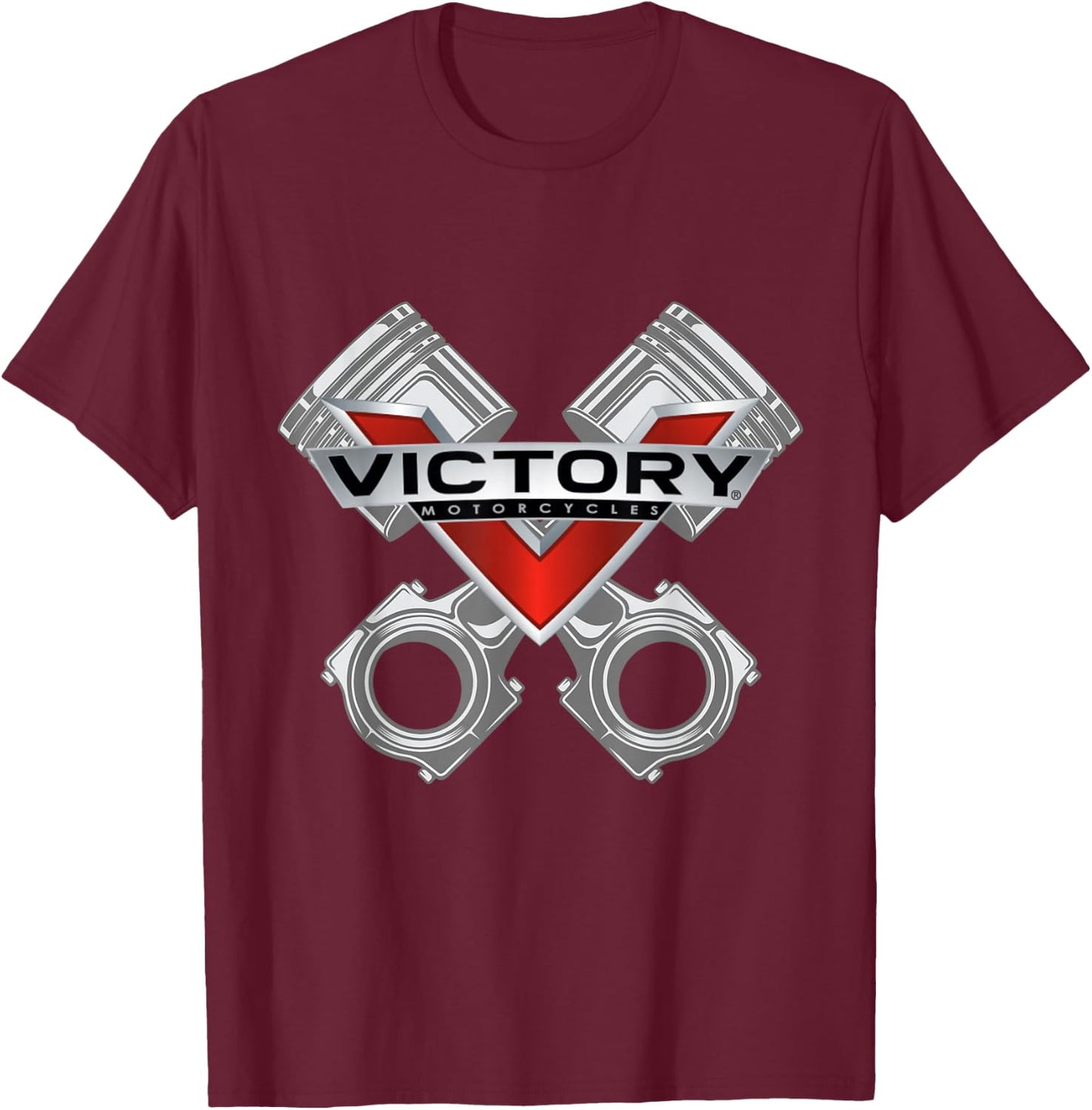 Victory Piston Style T-Shirt - T-Shirt | Maroon
