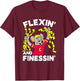 Chuck E. Cheese Flexin' And Finessin' Handful Of Tickets T-Shirt - T-Shirt | Maroon