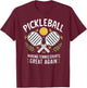 Pickleball Making Tennis Courts Great Again T-Shirt - T-Shirt | Maroon