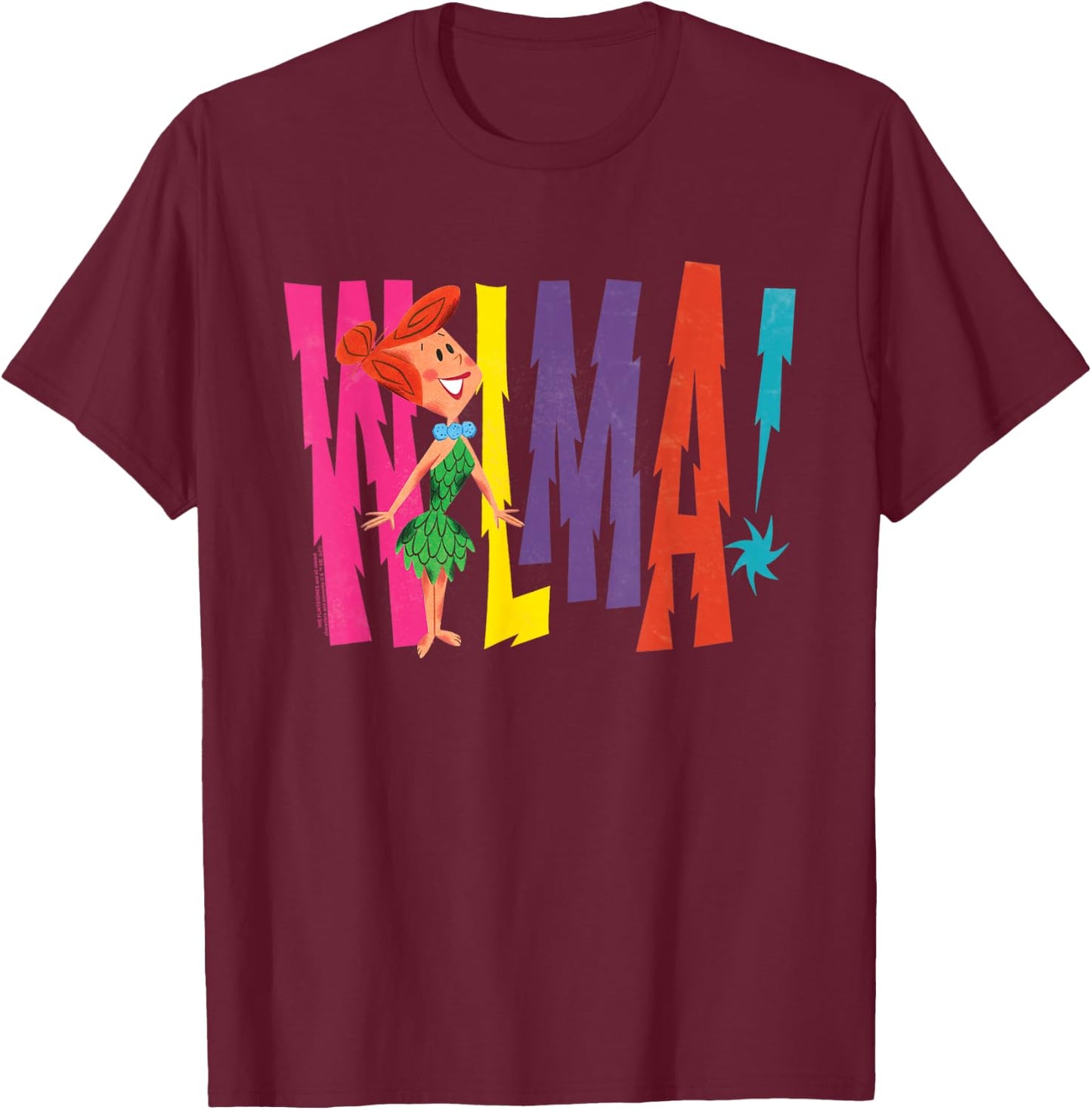 The Flintstones Wilma! T-Shirt - T-Shirt | Maroon