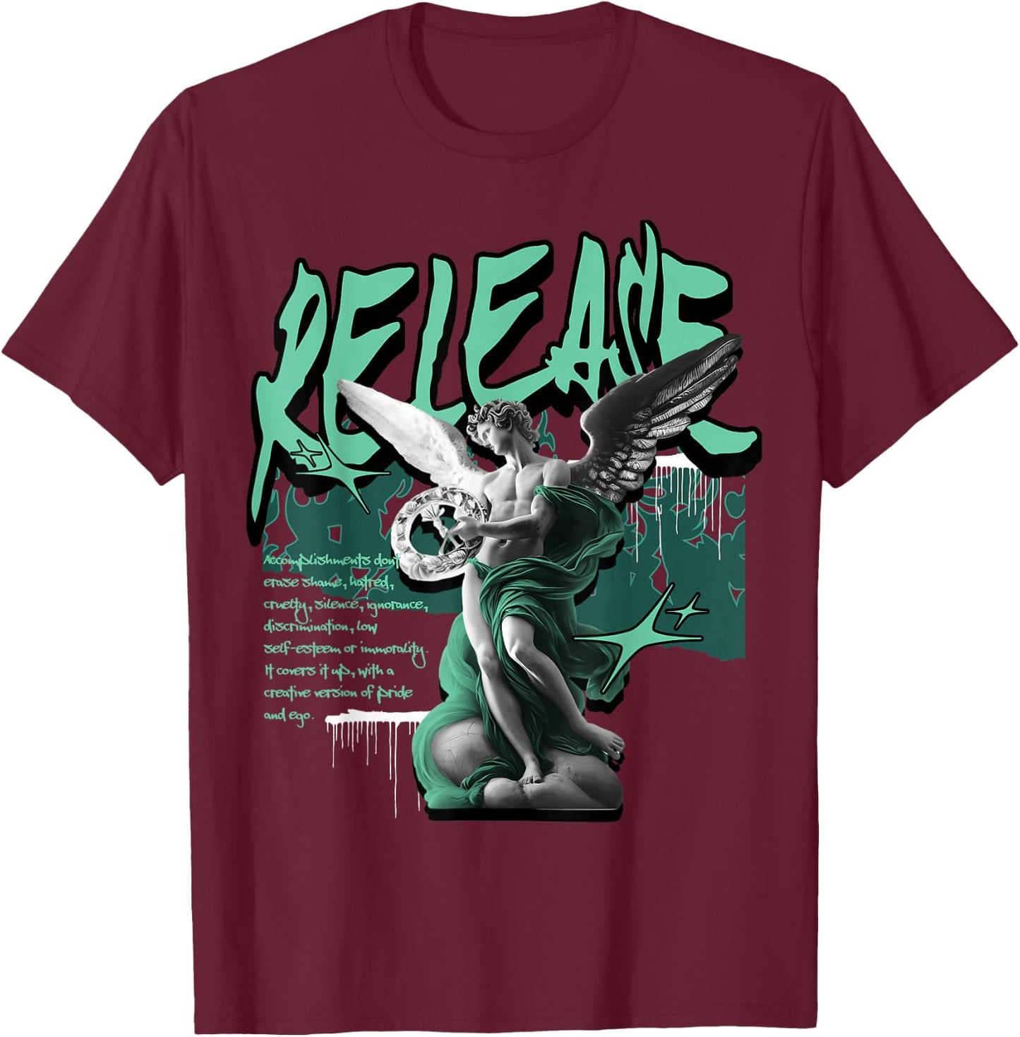 Release Retro Green Glow 1s Matching Women T-Shirt - T-Shirt | Maroon