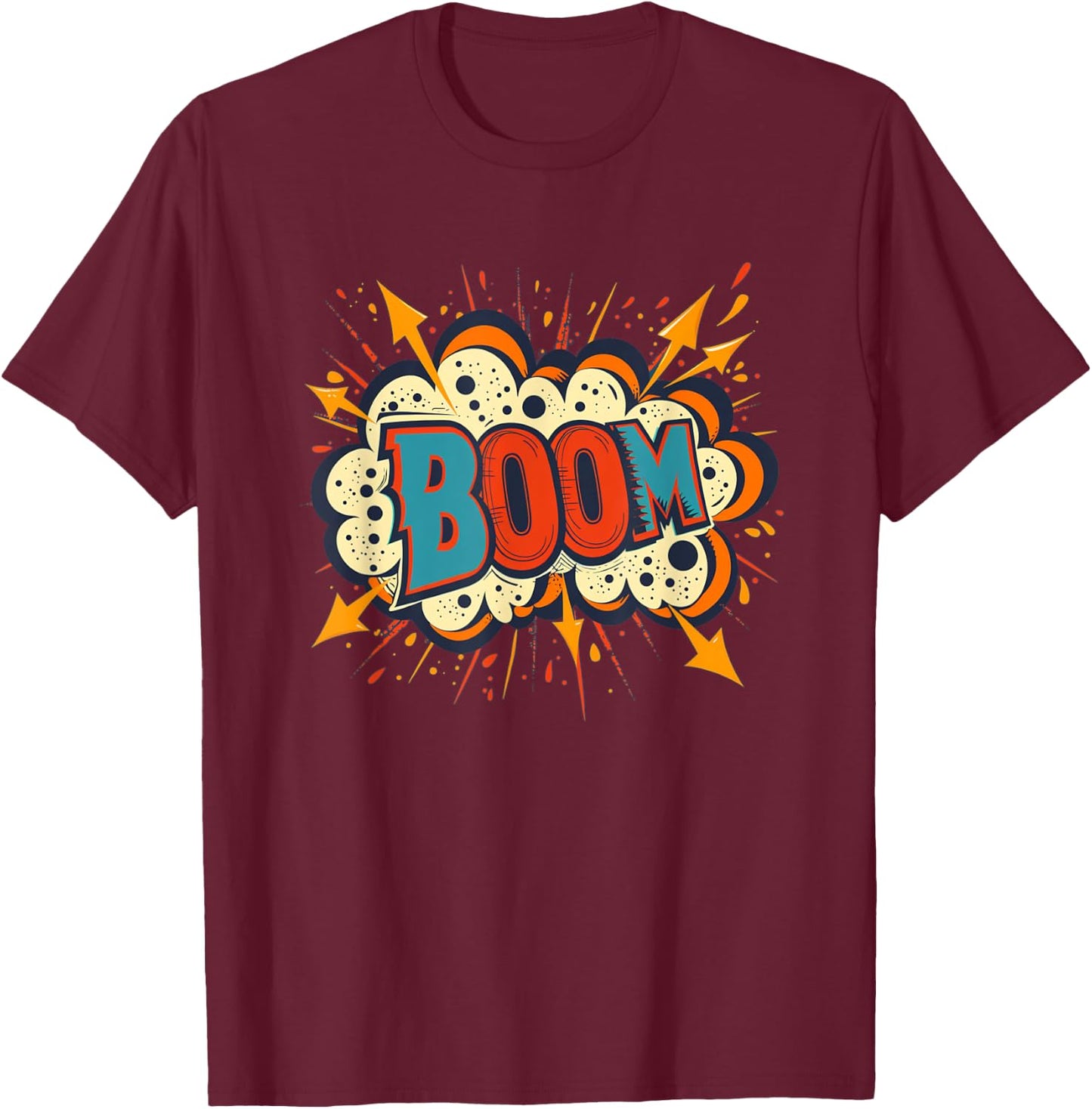 Funny Boom Speech T-Shirt - T-Shirt | Maroon