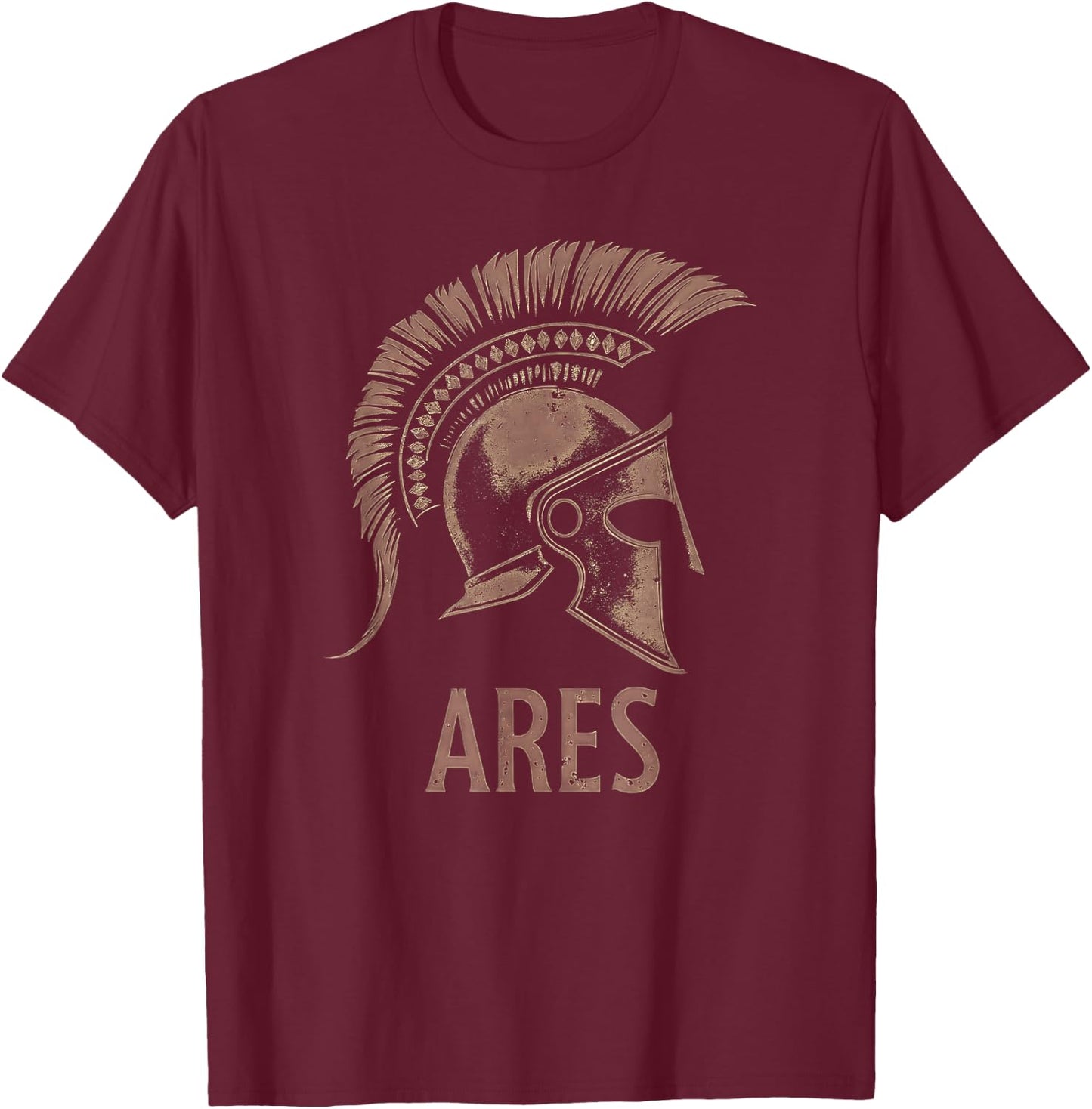 Ares Ancient Greek God Symbol T-Shirt - T-Shirt | Maroon