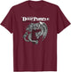 Deep Purple Official Battle Rages On - Grey, -Adults, Short Sleeve, Classic Fit, , Small T-Shirt - T-Shirt | Maroon