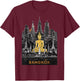 Signature Bangkok City Skyline Thailand Buddha Souvenir T-Shirt - T-Shirt | Maroon