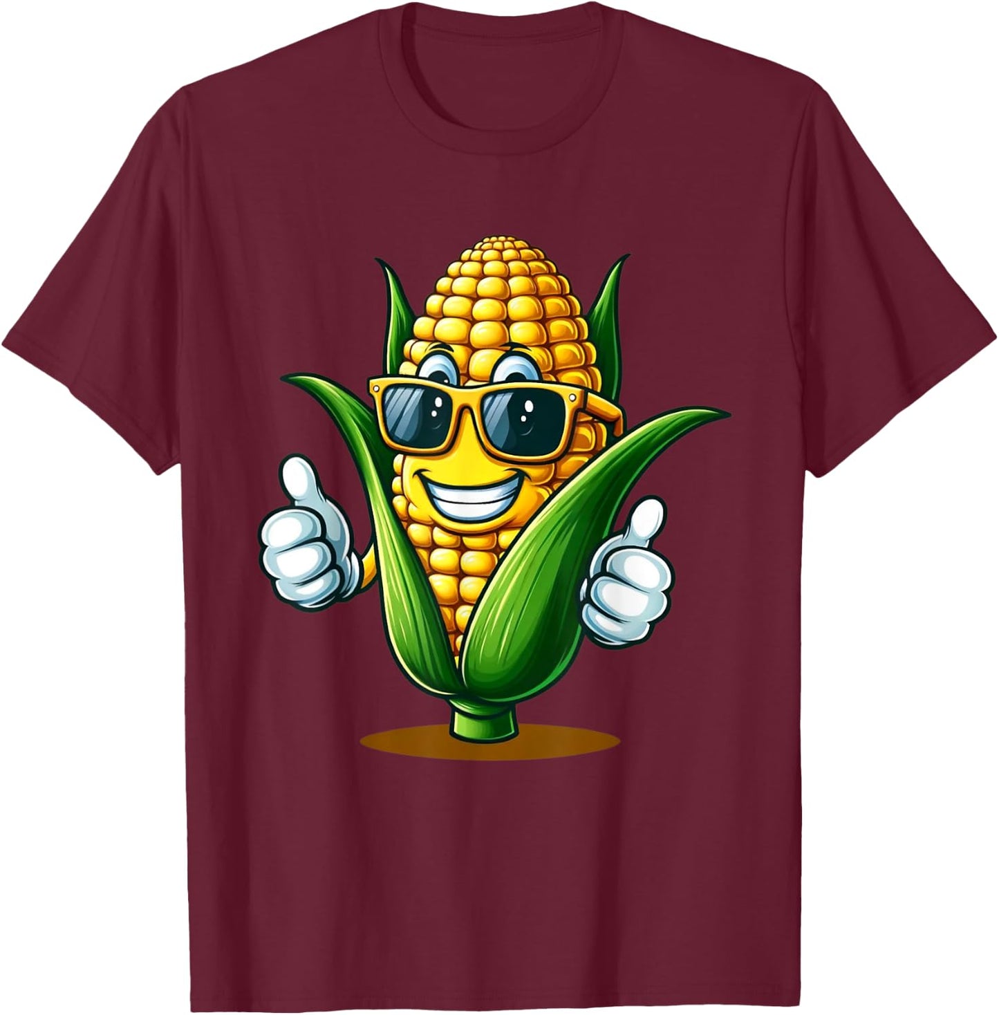 Funny Corn Design Sweet Corn On The Cob Lovers Women T-Shirt - T-Shirt | Maroon