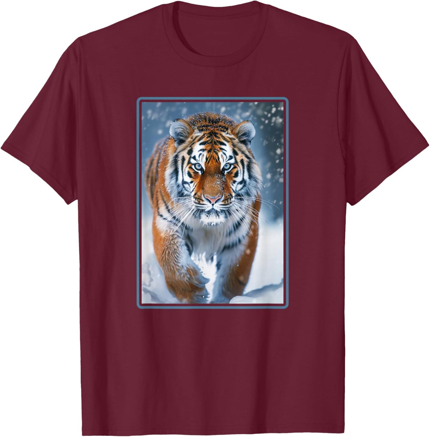 Siberian Tigers Siberian Tiger T-Shirt - T-Shirt | Maroon